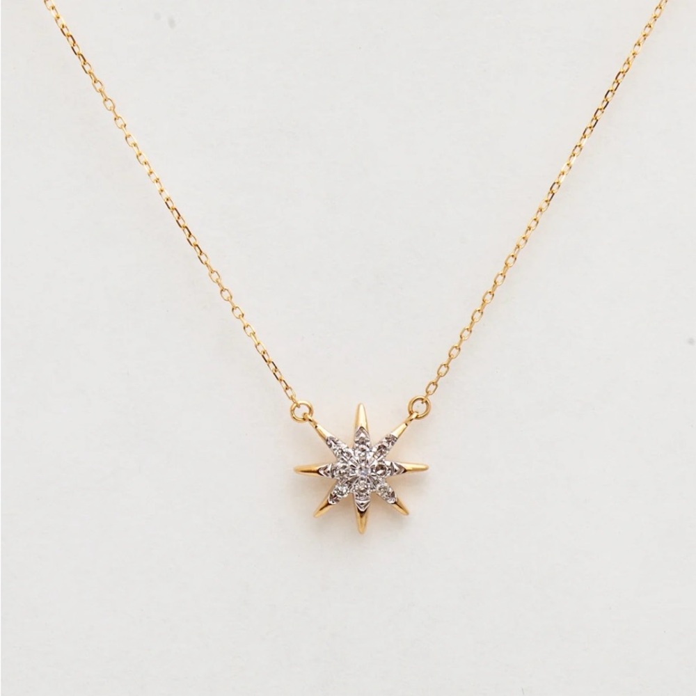 Adina Reyter 14k diamond star necklace